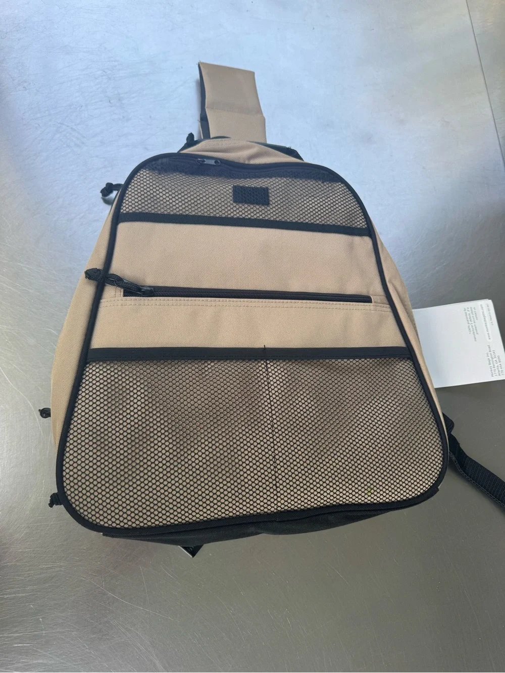 Men’s Beige and Black Daypack